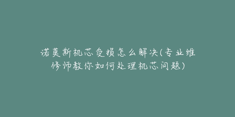 诺莫斯机芯受损怎么解决(专业维修师教你如何处理机芯问题)