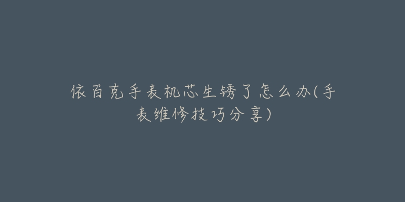 依百克手表机芯生锈了怎么办(手表维修技巧分享)