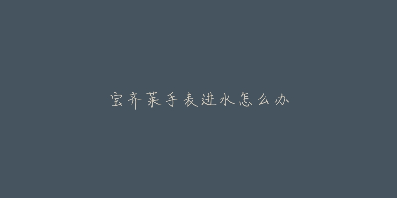 宝齐莱手表进水怎么办-名表号 宝齐莱手表进水怎么办