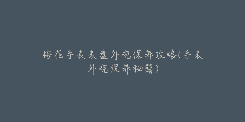 梅花手表表盘外观保养攻略(手表外观保养秘籍)