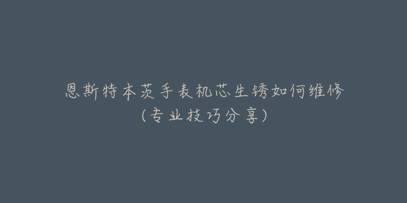 恩斯特本茨手表机芯生锈如何维修(专业技巧分享)