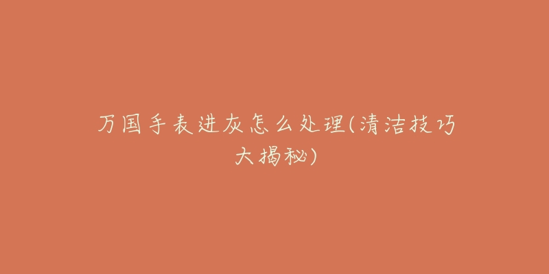 万国手表进灰怎么处理(清洁技巧大揭秘)-名表号 万国手表进灰怎么处理(清洁技巧大揭秘)
