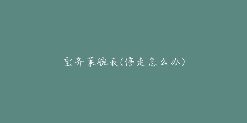 宝齐莱腕表(停走怎么办)-名表号 宝齐莱腕表(停走怎么办)