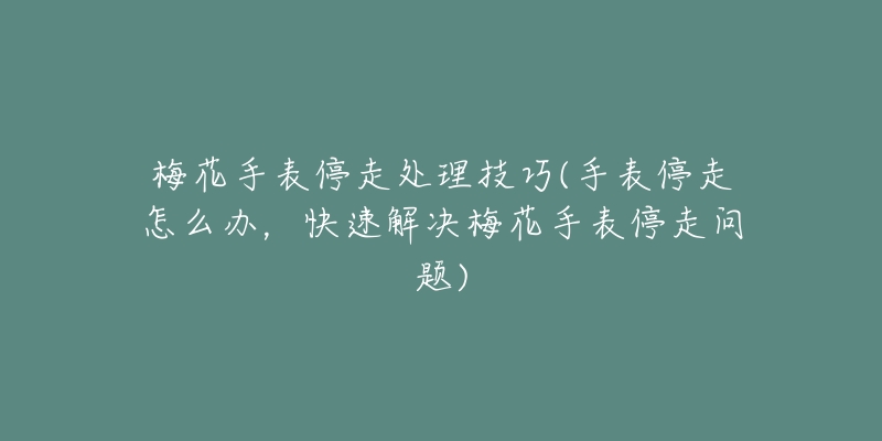 梅花手表停走处理技巧(手表停走怎么办,快速解决梅花手表停走问题)-名表号 梅花手表停走处理技巧(手表停走怎么办,快速解决梅花手表停走问题)