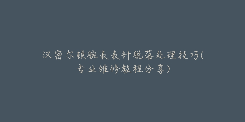 汉密尔顿腕表表针脱落处理技巧(专业维修教程分享)-名表号 汉密尔顿腕表表针脱落处理技巧(专业维修教程分享)