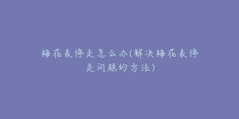 梅花表停走怎么办(解决梅花表停走问题的方法)