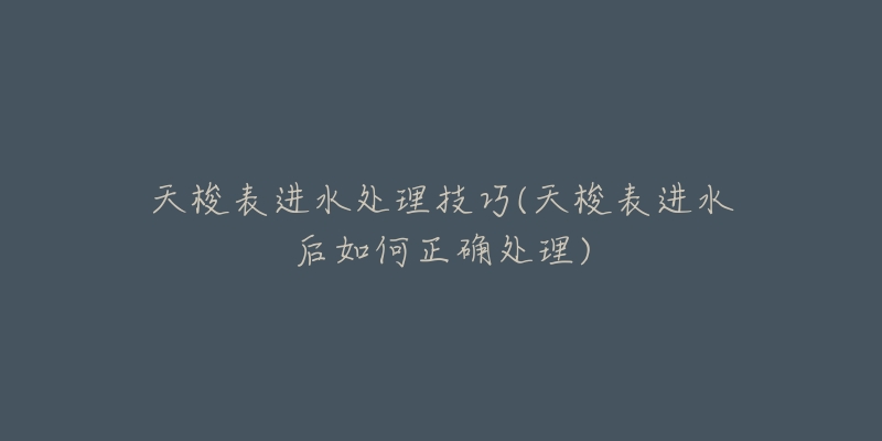 天梭表进水处理技巧(天梭表进水后如何正确处理)-名表号 天梭表进水处理技巧(天梭表进水后如何正确处理)