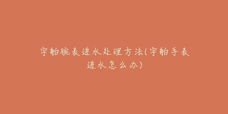 宇舶腕表进水处理方法(宇舶手表进水怎么办)-名表号 宇舶腕表进水处理方法(宇舶手表进水怎么办)