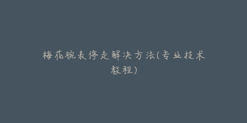 梅花腕表停走解决方法(专业技术教程)-名表号 梅花腕表停走解决方法(专业技术教程)