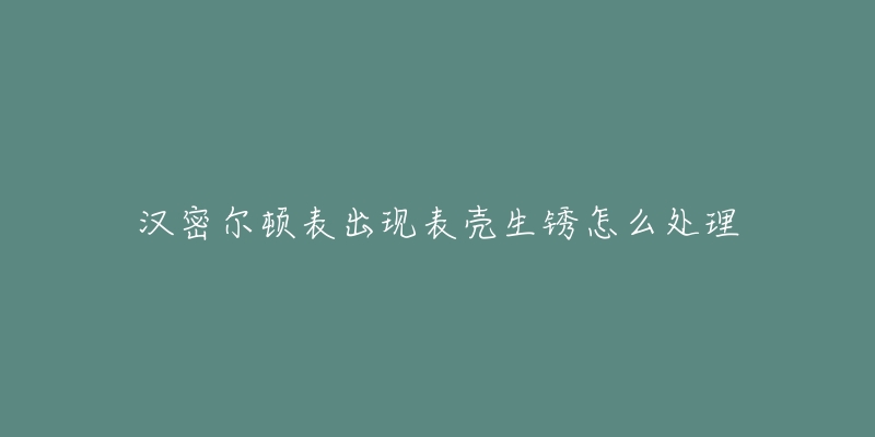 汉密尔顿表出现表壳生锈怎么处理-名表号 汉密尔顿表出现表壳生锈怎么处理