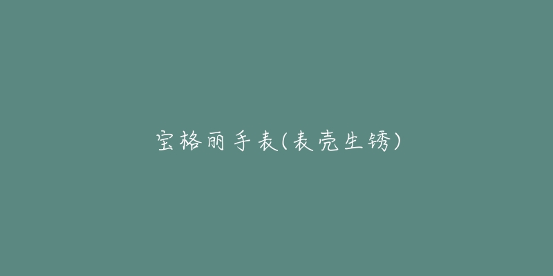 宝格丽手表(表壳生锈)-名表号 宝格丽手表(表壳生锈)