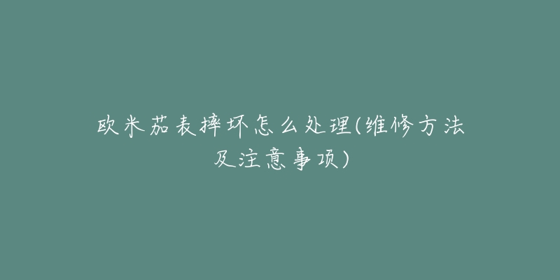 欧米茄表摔坏怎么处理(维修方法及注意事项)-名表号 欧米茄表摔坏怎么处理(维修方法及注意事项)