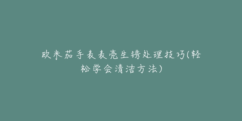 欧米茄手表表壳生锈处理技巧(轻松学会清洁方法)-名表号 欧米茄手表表壳生锈处理技巧(轻松学会清洁方法)