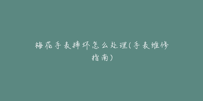 梅花手表摔坏怎么处理(手表维修指南)-名表号 梅花手表摔坏怎么处理(手表维修指南)