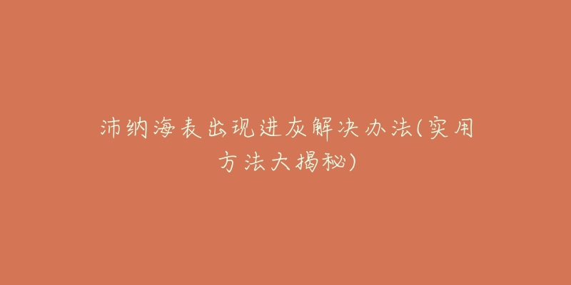 沛纳海表出现进灰解决办法(实用方法大揭秘)-名表号 沛纳海表出现进灰解决办法(实用方法大揭秘)