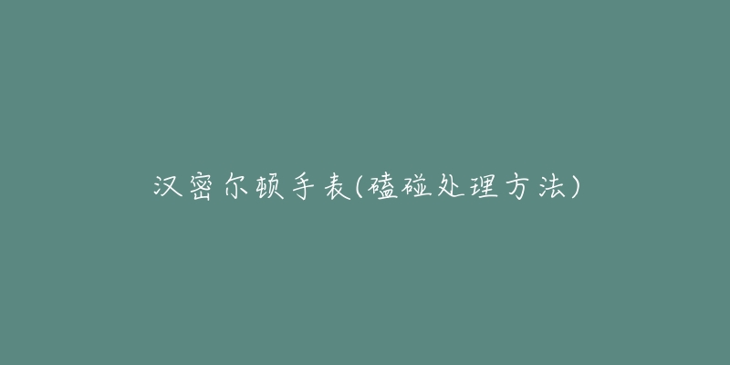 汉密尔顿手表(磕碰处理方法)-名表号 汉密尔顿手表(磕碰处理方法)