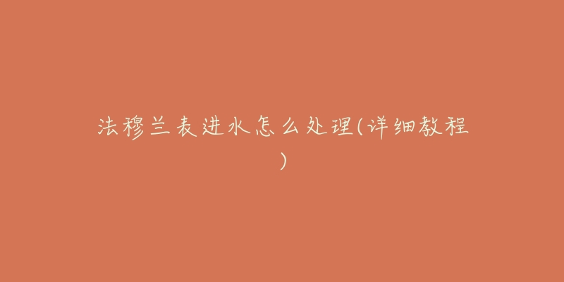 法穆兰表进水怎么处理(详细教程)-名表号 法穆兰表进水怎么处理(详细教程)