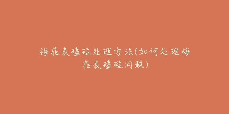 梅花表磕碰处理方法(如何处理梅花表磕碰问题)-名表号 梅花表磕碰处理方法(如何处理梅花表磕碰问题)