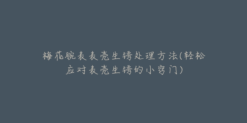 梅花腕表表壳生锈处理方法(轻松应对表壳生锈的小窍门)-名表号 梅花腕表表壳生锈处理方法(轻松应对表壳生锈的小窍门)