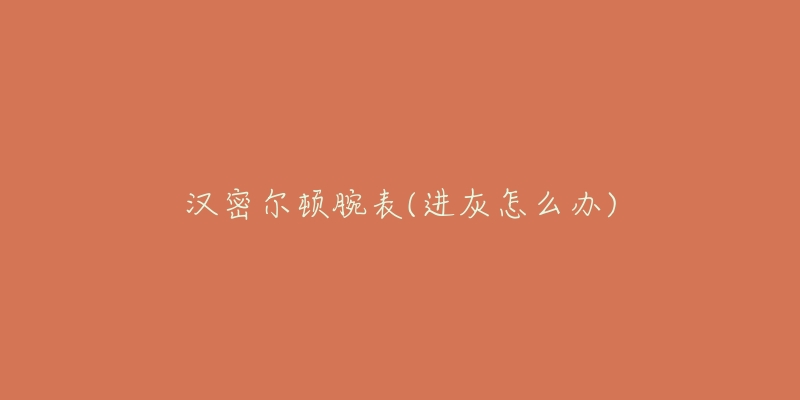 汉密尔顿腕表(进灰怎么办)-名表号 汉密尔顿腕表(进灰怎么办)