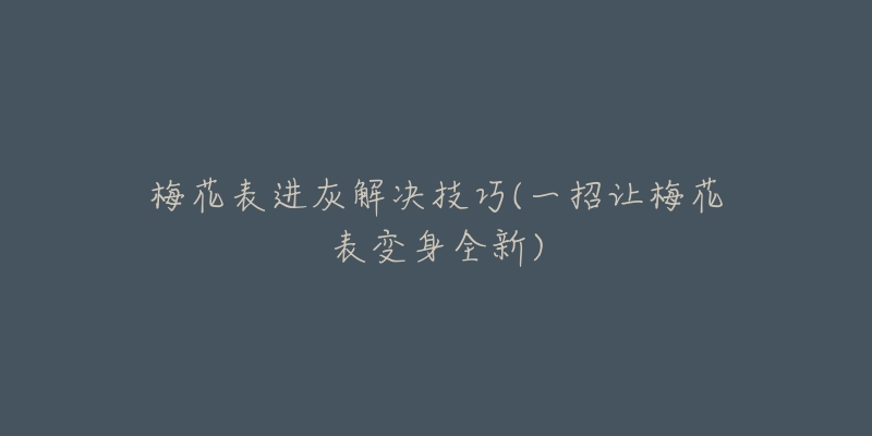 梅花表进灰解决技巧(一招让梅花表变身全新)-名表号 梅花表进灰解决技巧(一招让梅花表变身全新)