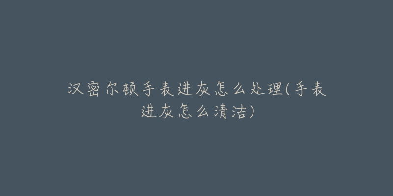汉密尔顿手表进灰怎么处理(手表进灰怎么清洁)-名表号 汉密尔顿手表进灰怎么处理(手表进灰怎么清洁)