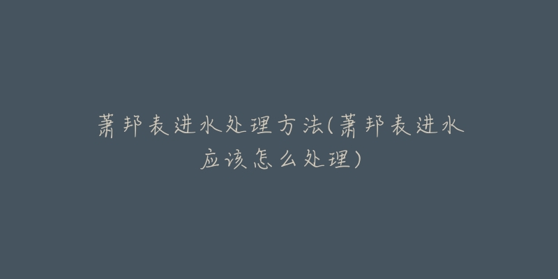 萧邦表进水处理方法(萧邦表进水应该怎么处理)-名表号 萧邦表进水处理方法(萧邦表进水应该怎么处理)