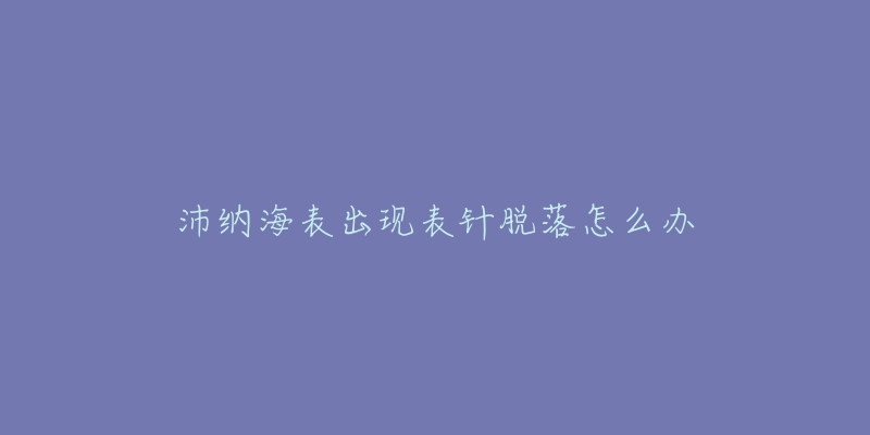 沛纳海表出现表针脱落怎么办