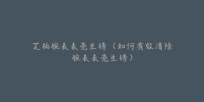 芝柏腕表表壳生锈(如何有效清除腕表表壳生锈)-名表号 芝柏腕表表壳生锈(如何有效清除腕表表壳生锈)