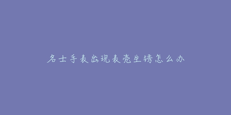 名士手表出现表壳生锈怎么办-名表号 名士手表出现表壳生锈怎么办