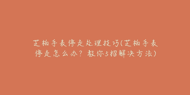 芝柏手表停走处理技巧(芝柏手表停走怎么办?教你5招解决方法)-名表号 芝柏手表停走处理技巧(芝柏手表停走怎么办?教你5招解决方法)