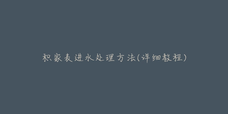 积家表进水处理方法(详细教程)-名表号 积家表进水处理方法(详细教程)