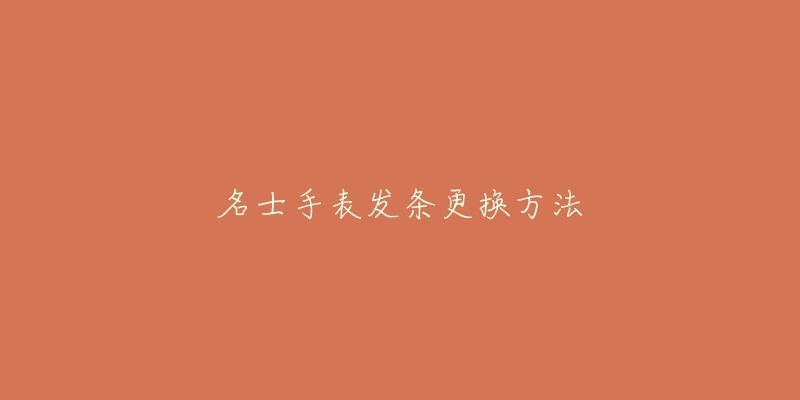 名士手表发条更换方法-名表号 名士手表发条更换方法