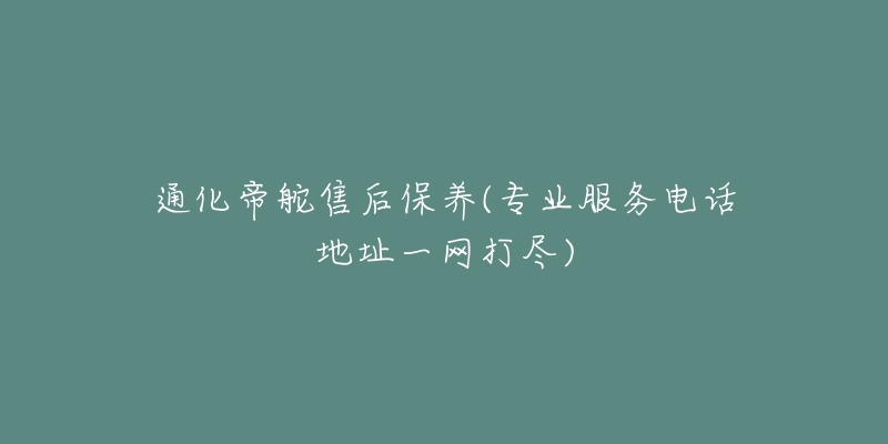 通化帝舵售后保养(专业服务电话地址一网打尽)