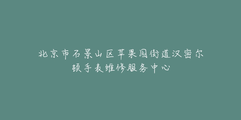 北京市石景山区苹果园街道汉密尔顿手表维修服务中心-名表号 北京市石景山区苹果园街道汉密尔顿手表维修服务中心