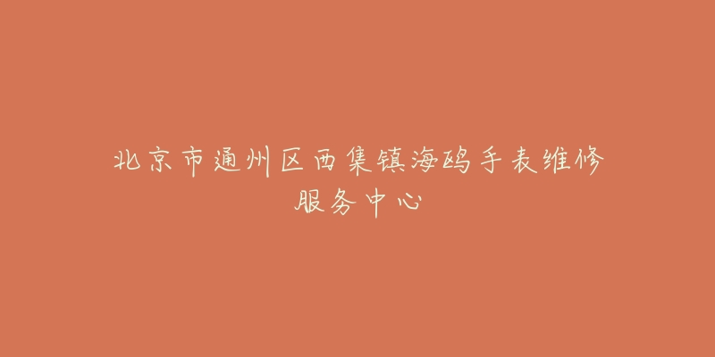 北京市通州区西集镇海鸥手表维修服务中心-名表号 北京市通州区西集镇海鸥手表维修服务中心