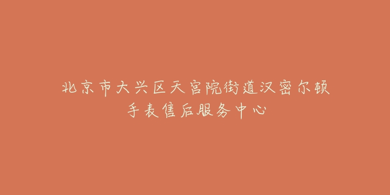 北京市大兴区天宫院街道汉密尔顿手表售后服务中心-名表号 北京市大兴区天宫院街道汉密尔顿手表售后服务中心