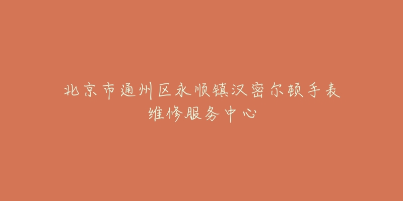北京市通州区永顺镇汉密尔顿手表维修服务中心-名表号 北京市通州区永顺镇汉密尔顿手表维修服务中心