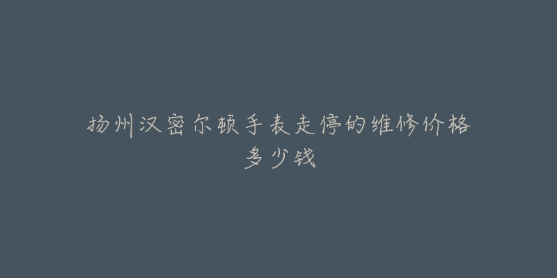 扬州汉密尔顿手表走停的维修价格多少钱-名表号 扬州汉密尔顿手表走停的维修价格多少钱