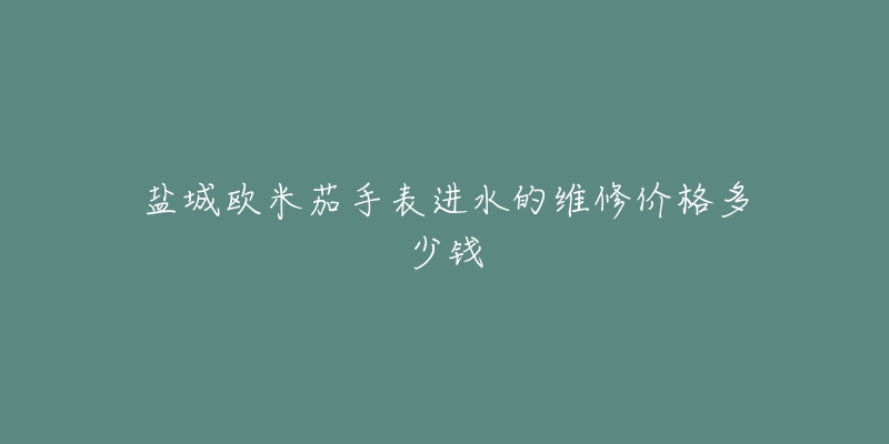 盐城欧米茄手表进水的维修价格多少钱