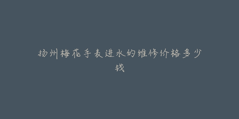 扬州梅花手表进水的维修价格多少钱-名表号 扬州梅花手表进水的维修价格多少钱