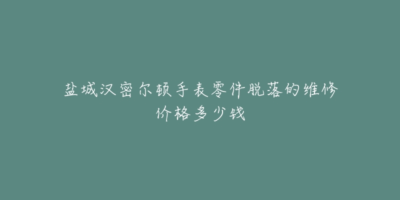 盐城汉密尔顿手表零件脱落的维修价格多少钱-名表号 盐城汉密尔顿手表零件脱落的维修价格多少钱