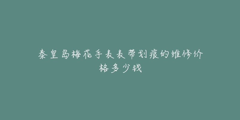 秦皇岛梅花手表表带划痕的维修价格多少钱