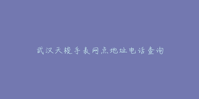 武汉天梭手表网点地址电话查询