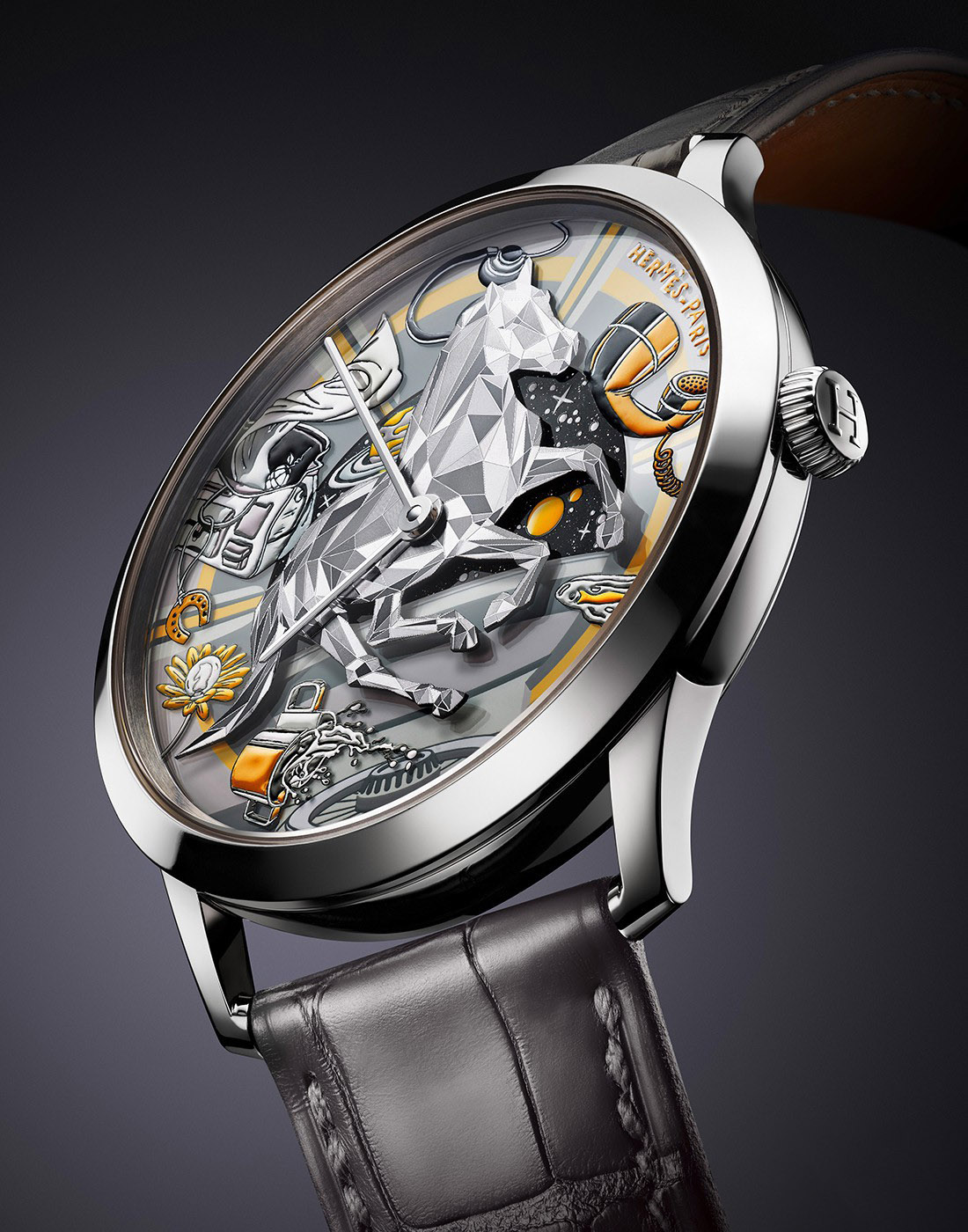 爱马仕发布全新Slim Hermes Faubourg of dreams“梦之福宝”腕表