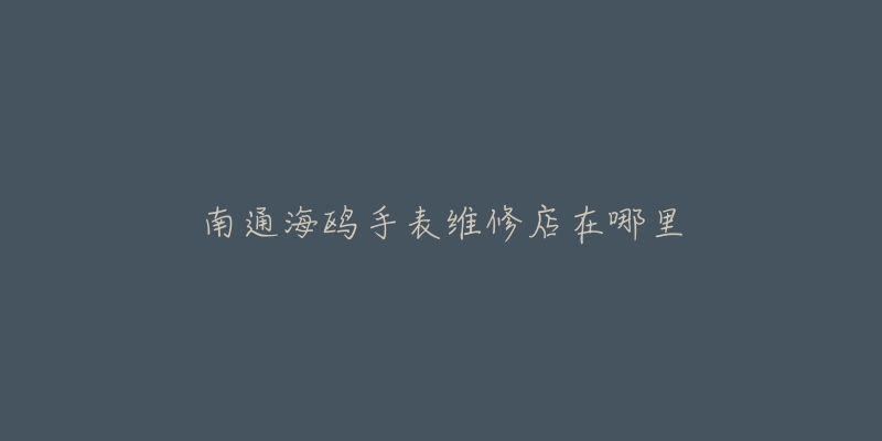 南通海鸥手表维修店在哪里