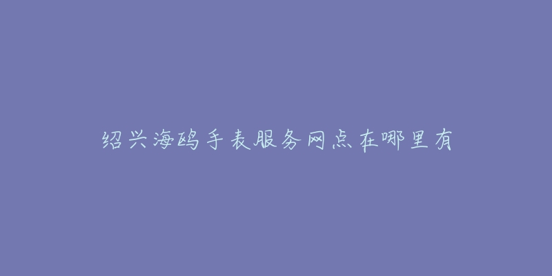 绍兴海鸥手表服务网点在哪里有